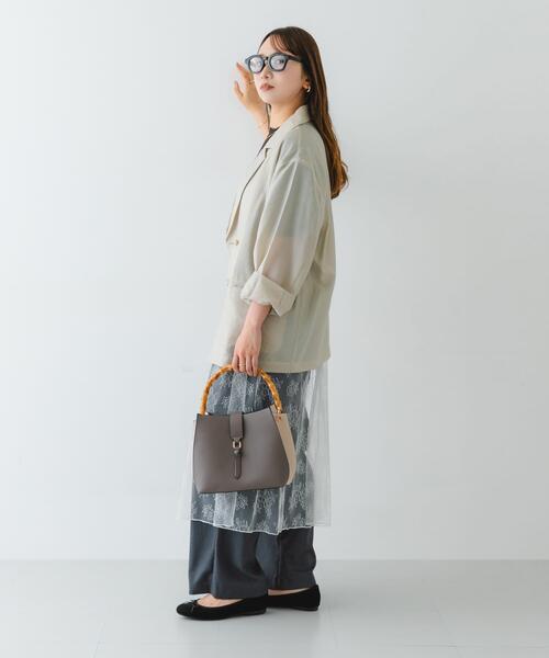 RODE SKO(ロデスコ)の「バンブーワンハンドルバッグ(ハンドバッグ・レディース・ブラック/オフホワイト/グレー・ONE)」の14枚目の写真