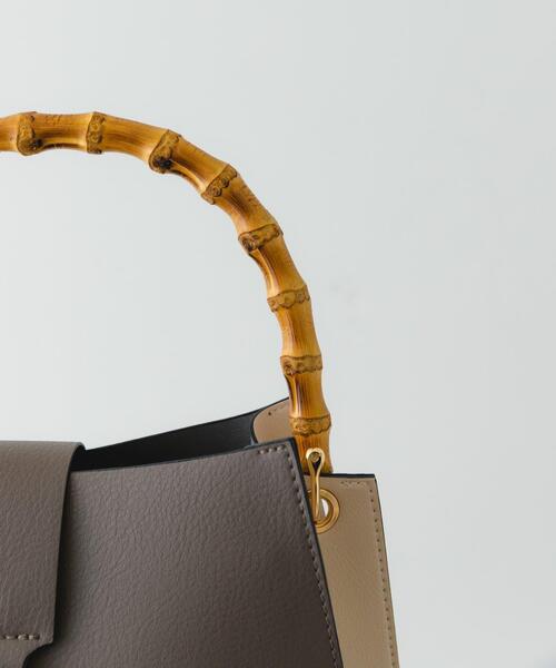 RODE SKO(ロデスコ)の「バンブーワンハンドルバッグ(ハンドバッグ・レディース・ブラック/オフホワイト/グレー・ONE)」の15枚目の写真