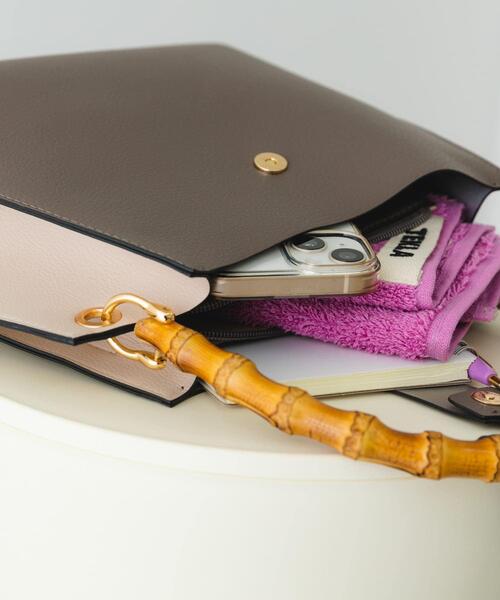 RODE SKO(ロデスコ)の「バンブーワンハンドルバッグ(ハンドバッグ・レディース・ブラック/オフホワイト/グレー・ONE)」の17枚目の写真