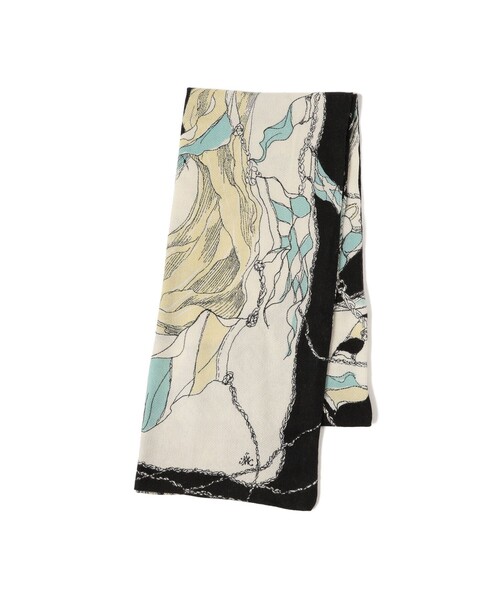 manipuri マニプリ　ウールxシルクWマフラー/プラネタリーバルーン manipuri マニプリ ウールxシルクWマフラー/プラネタリーバルーン