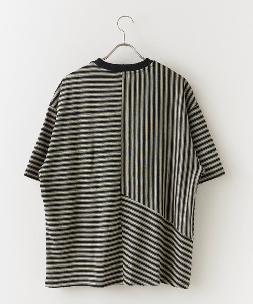 ROOPTOKYO(ループトウキョウ)の「ダメージネック ボーダーTシャツ(Tシャツ/カットソー・メンズ・ブラウン/ブラック・L/M)」の3枚目の写真