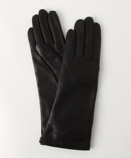 UNITED ARROWS（ユナイテッドアローズ）の「＜GARA GLOVE＞NAPPA MID15AW グローブ◆（手袋・レディース・ブラック/グレー/ブラウン/ピンク/ネイビー・7h）」の4枚目の写真