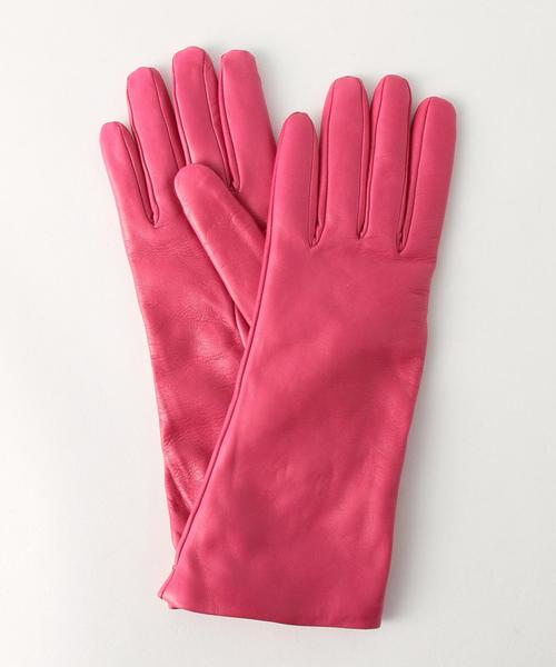 UNITED ARROWS（ユナイテッドアローズ）の「＜GARA GLOVE＞NAPPA MID15AW グローブ◆（手袋・レディース・ブラック/グレー/ブラウン/ピンク/ネイビー・7h）」の5枚目の写真