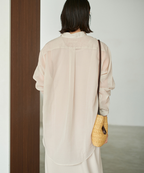 セール】organdy sheer シャツ（シャツ/ブラウス）｜Plage（プラージュ
