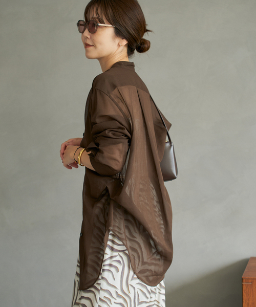 organdy sheer シャツ　Plage プラージュ　オーガンジーシャツ plage｜organdy sheer シャツ | Rakuten Fashion(楽天