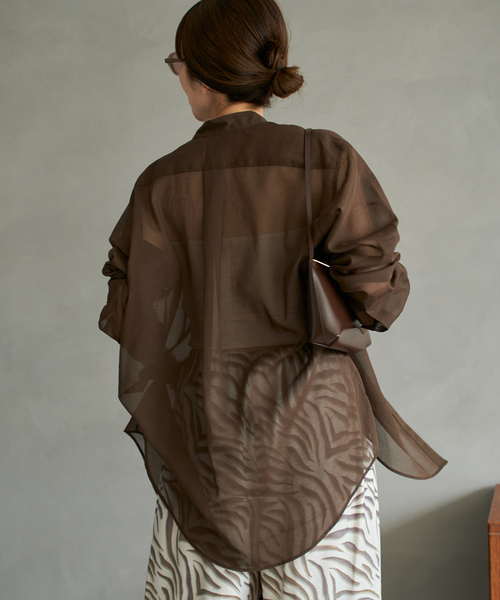 2025SS Plage organdy sheer シャツ organdy sheer シャツ（シャツ/ブラウス）｜Plage（プラージュ