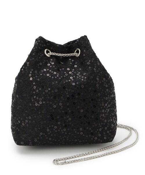 grove（グローブ）の「アソートチェーン巾着ショルダー（ショルダーバッグ・レディース・シルバー系その他5/ブラック系/シルバー・00）」の12枚目の写真