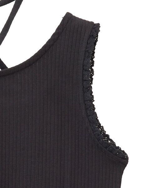 earth music&ecology（アースミュージックアンドエコロジー）の「マルチwayネックホルターレースタンク（タンクトップ・レディース・ブラウン/オフホワイト/ブラック・S/M）」の14枚目の写真