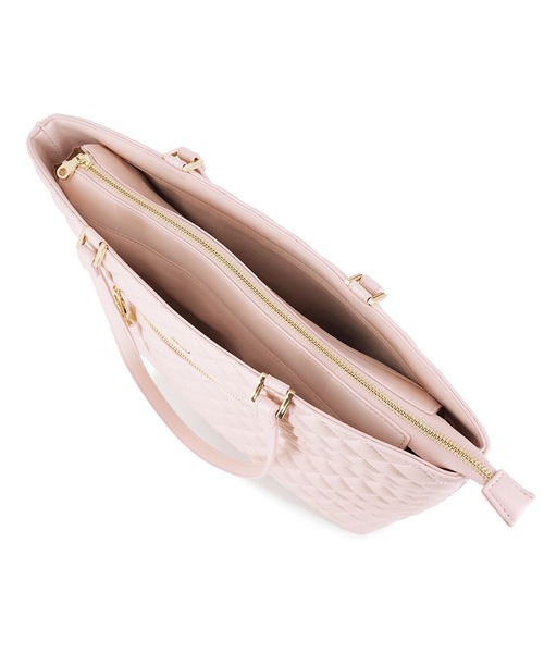PAUL & JOE ACCESSOIRES（ポールアンドジョーアクセソワ）の「PAUL & JOE ACCESSOIRES (ポール＆ジョーアクセソワ)トートバッグ PJA-B1260 キルティング（トートバッグ・レディース・ピンク/ブラック/アイボリー・FREE）」の19枚目の写真