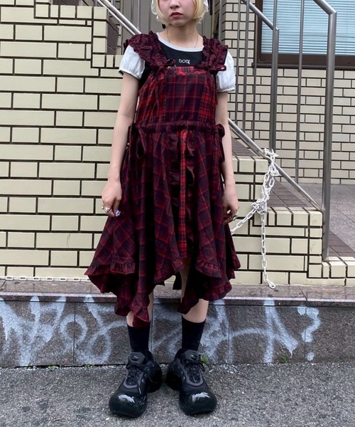 ワンピース candy Candy Stripper ワンピース MULTI BORDER FLARE : ZOZOTOWN