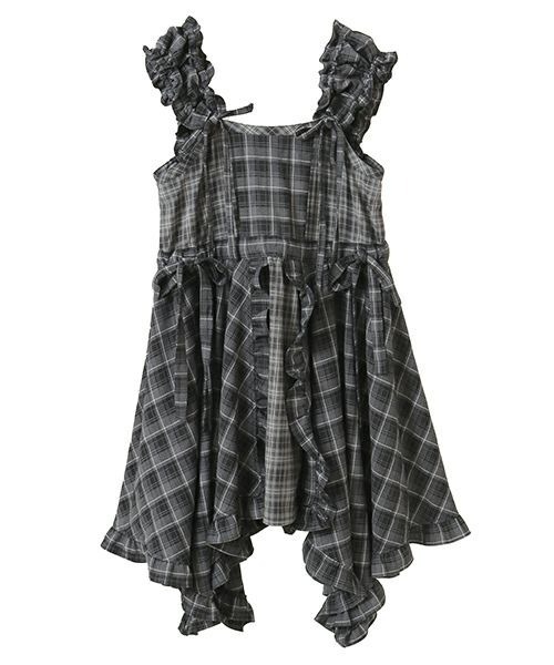 FRILL CHECK MINI ワンピース（ワンピース）｜Candy Stripper