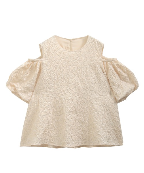 Fit more(フィットモア)の「ハートジャガードオフショルダーブラウス(シャツ/ブラウス・レディース・クリーム/ピンク/ブラック・FREE)」の20枚目の写真