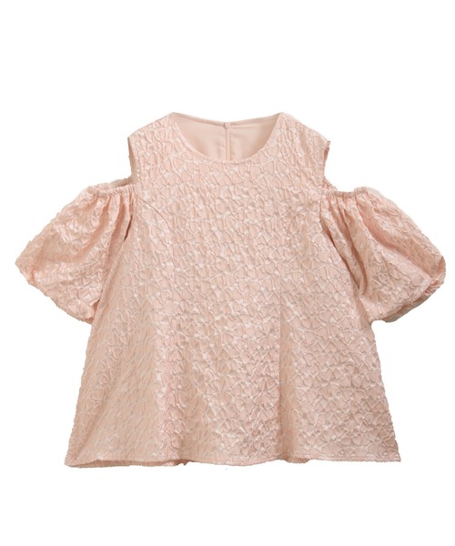 Fit more(フィットモア)の「ハートジャガードオフショルダーブラウス(シャツ/ブラウス・レディース・クリーム/ピンク/ブラック・FREE)」の21枚目の写真