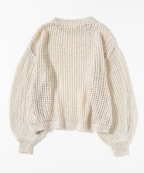B:MING by BEAMS(ビーミングバイビームス)の「シアー ラメニット(ニット/セーター・レディース・パープル系その他4/ホワイト系その他5/グレー・ONE SIZE)」の18枚目の写真