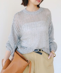 B:MING by BEAMS | シアー ラメニット(ニット/セーター)