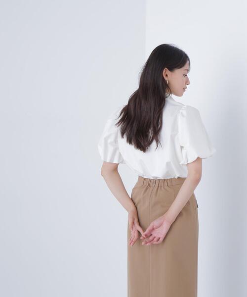 NATURAL BEAUTY BASIC(ナチュラルビューティーベーシック)の「◇スカーフ付バルーンスリーブシャツ(シャツ/ブラウス・レディース・オフホワイト/ワイン/ネイビー・FREE)」の10枚目の写真
