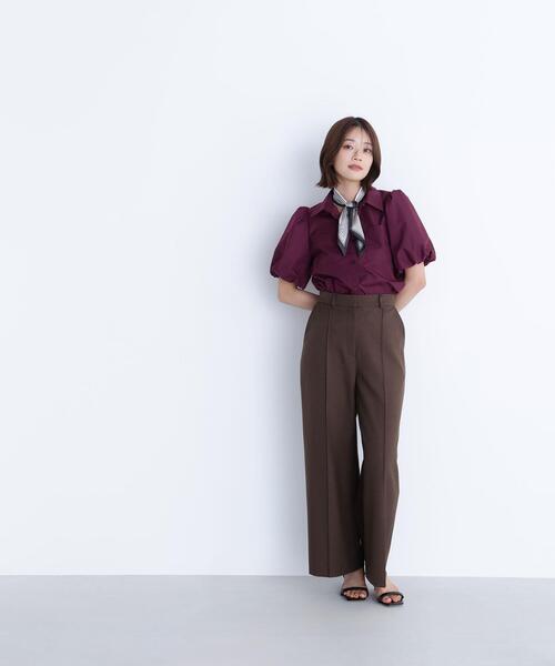 NATURAL BEAUTY BASIC(ナチュラルビューティーベーシック)の「◇スカーフ付バルーンスリーブシャツ(シャツ/ブラウス・レディース・オフホワイト/ワイン/ネイビー・FREE)」の16枚目の写真