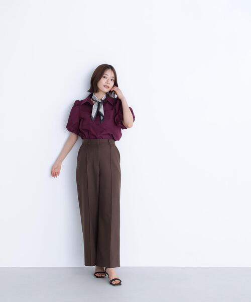 NATURAL BEAUTY BASIC(ナチュラルビューティーベーシック)の「◇スカーフ付バルーンスリーブシャツ(シャツ/ブラウス・レディース・オフホワイト/ワイン/ネイビー・FREE)」の19枚目の写真