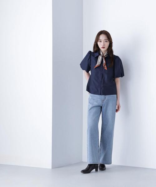 NATURAL BEAUTY BASIC(ナチュラルビューティーベーシック)の「◇スカーフ付バルーンスリーブシャツ(シャツ/ブラウス・レディース・オフホワイト/ワイン/ネイビー・FREE)」の22枚目の写真