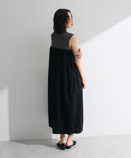 Sugar spoon（シュガースプーン）の「・SUGAR SPOON ギャザーノースリーブワンピ（ワンピース・レディース・カーキ/チャコールグレー/オフホワイト・FREE）」の18枚目の写真