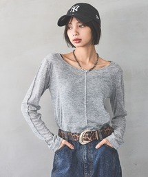 PAGEBOY | アウトシームシアーロングスリーブ(Tシャツ/カットソー)