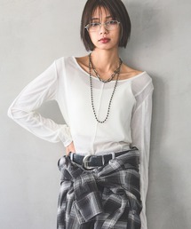 PAGEBOY | アウトシームシアーロングスリーブ(Tシャツ/カットソー)