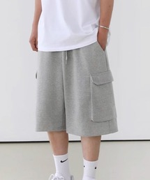 NOWLE | 【NOWLE】クロップド スウェット カーゴ ショーツ パンツ(スウェットパンツ)