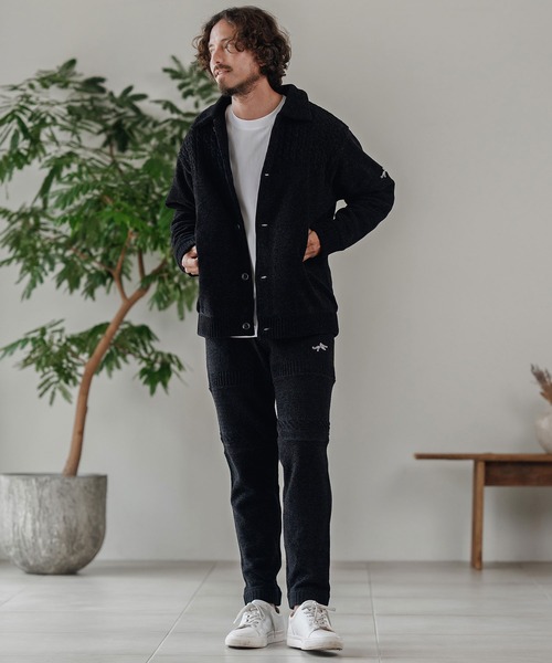 CALL&RESPONSE（コールアンドレスポンス）の「mj10889-中綿ニットジャケット（その他アウター・メンズ・ブラウン/ブラック・2/4）」の5枚目の写真