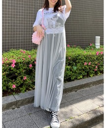【&soiree】チュールキャミワンピース