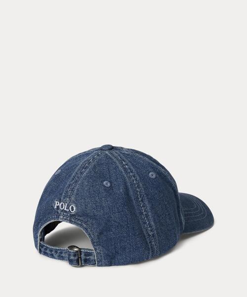 POLO RALPH LAUREN CHILDRENSWEAR(ポロ ラルフ ローレン チルドレンズウェア)の「インディゴ コットン デニム ボール キャップ(キャップ・キッズ・ブルー・S/M)」の4枚目の写真