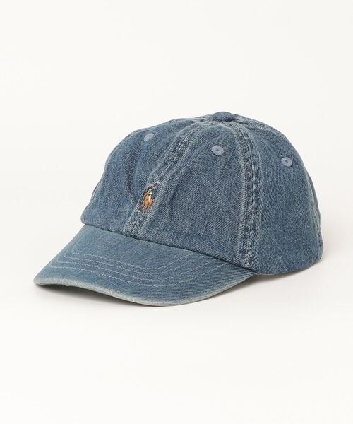 POLO RALPH LAUREN CHILDRENSWEAR(ポロ ラルフ ローレン チルドレンズウェア)の「インディゴ コットン デニム ボール キャップ(キャップ・キッズ・ブルー・S/M)」の3枚目の写真