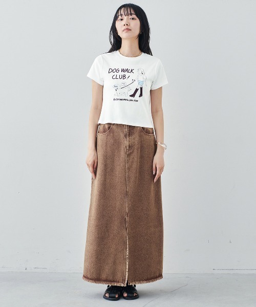 MEDE19F(メデジュウキュウ)の「BRAND NEW MIX STYLE イラストレータートムさんのイラストを使った 大人のクロップドTシャツ〈ホワイト〉(Tシャツ/カットソー・レディース・ホワイト・LL/L/M/S)」の8枚目の写真