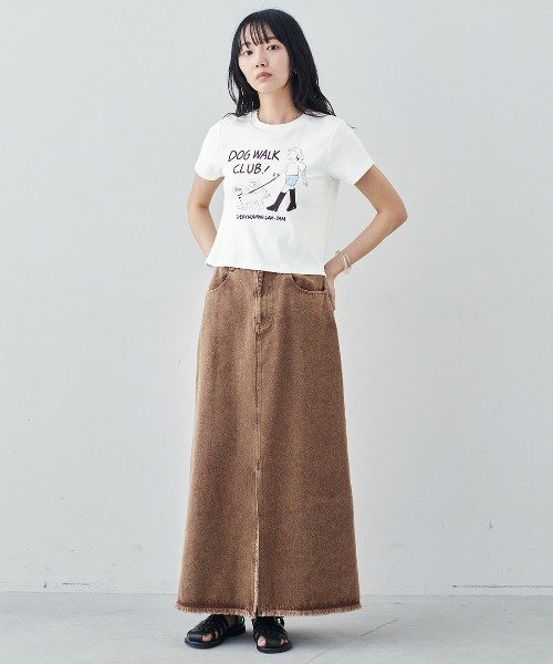 MEDE19F(メデジュウキュウ)の「BRAND NEW MIX STYLE イラストレータートムさんのイラストを使った 大人のクロップドTシャツ〈ホワイト〉(Tシャツ/カットソー・レディース・ホワイト・LL/L/M/S)」の9枚目の写真