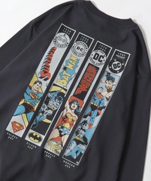 DC Comics（ディーシーコミックス）の「2025AW SUPERMAN/スーパーマン BATMAN/バットマン WONDER WOMAN/ワンダーウーマン アメコミ バックプリント ロンT 長袖 ロングスリーブTシャツ レディース メンズ（Tシャツ/カットソー・メンズ）」