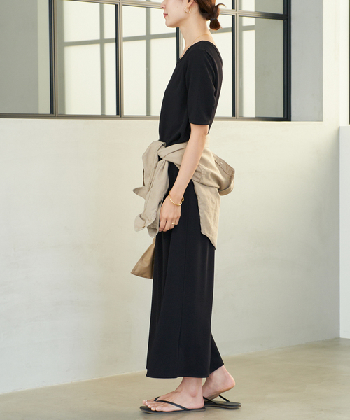 追加》Rib ハーフスリーブ ワンピース 4（ワンピース）｜Plage