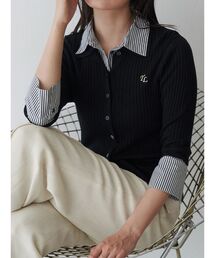 TONAL | シャツドッキング2WAYリブニット(ニット/セーター)