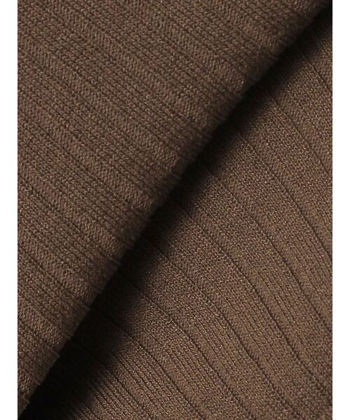 TONAL（トーナル）の「シャツドッキング2WAYリブニット（ニット/セーター・レディース・ブラウン/グレー/ブラック・MEDIUM）」の19枚目の写真