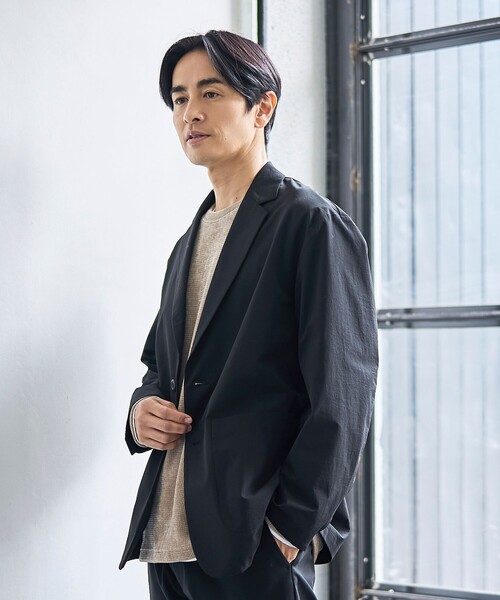 coen（コーエン）の「ハイカーテックテーラードジャケット【防シワ/ストレッチ/撥水/ウォッシャブル】（テーラードジャケット・メンズ・ブラック/ダークブラウン/ダークグレー・S/M/L/XL）」の18枚目の写真