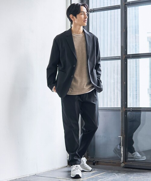 coen（コーエン）の「ハイカーテックテーラードジャケット【防シワ/ストレッチ/撥水/ウォッシャブル】（テーラードジャケット・メンズ・ブラック/ダークブラウン/ダークグレー・S/M/L/XL）」の20枚目の写真