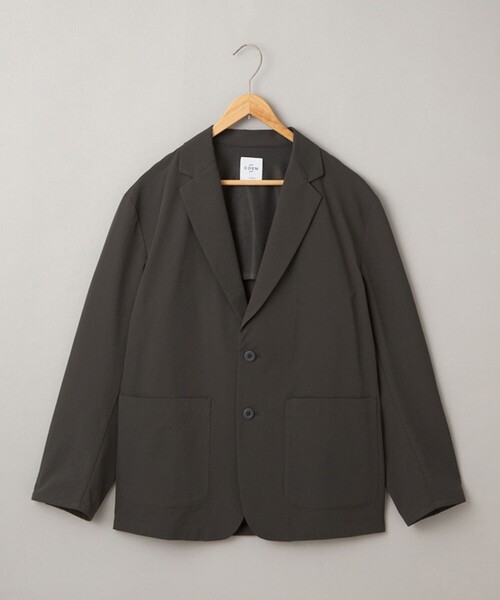 coen（コーエン）の「ハイカーテックテーラードジャケット【防シワ/ストレッチ/撥水/ウォッシャブル】（テーラードジャケット・メンズ・ブラック/ダークブラウン/ダークグレー・S/M/L/XL）」の4枚目の写真