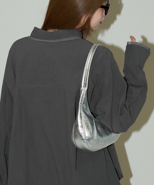 PUBLUX(パブリュクス)の「PUBLUX/パブリュクス オーガンジー ドッキング ボイルシャツ 限定展開(シャツ/ブラウス・レディース・オフホワイト/チャコールグレー・フリ-)」の13枚目の写真