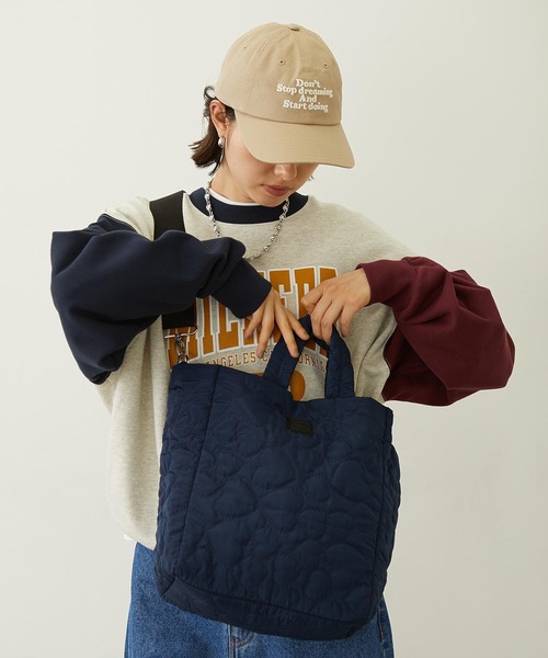 MILKFED.（ミルクフェド）の「HEART QUILTED BAG（ショルダーバッグ・レディース・オフホワイト/ピンク/ネイビー・ONE SIZE）」の8枚目の写真