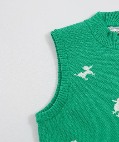 プードル柄発熱ニットベスト（ベスト）｜Picone CLUB（ピッコーネ