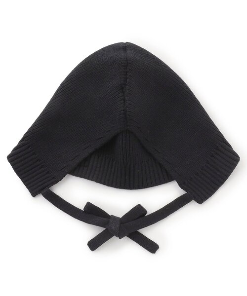 algy（アルジー）の「ねこみみニット帽（ニットキャップ/ビーニー・キッズ・ブラック/オフホワイト・FREE）」の8枚目の写真