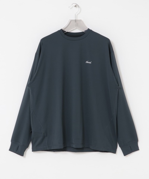 NANGA（ナンガ）の「『別注』NANGA×URBAN RESEARCH RASH GUARD LONG-SLEEVE（Tシャツ/カットソー・メンズ・ブラック/チャコールグレー・LARGE/MEDIUM）」の8枚目の写真