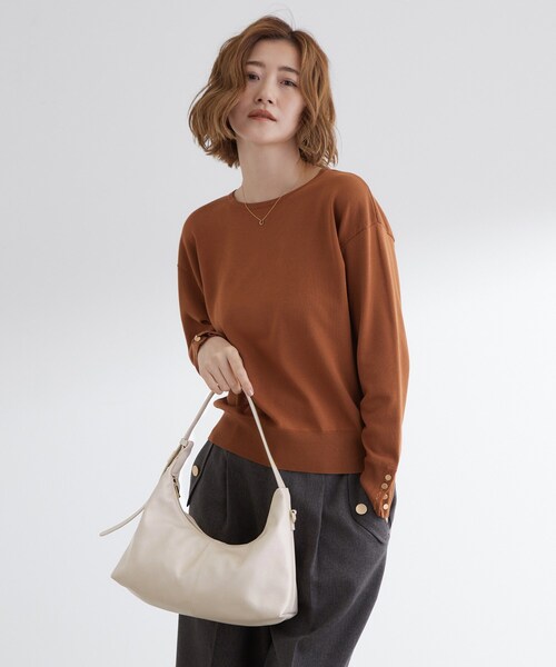 grove(グローブ)の「Tバー2WAYワンショルダーバッグ(ショルダーバッグ・レディース・ボルドー/アイボリー/ブラック・00)」の4枚目の写真