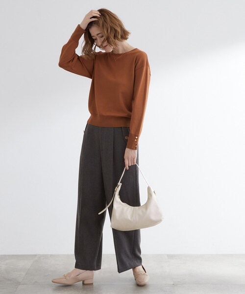 grove(グローブ)の「Tバー2WAYワンショルダーバッグ(ショルダーバッグ・レディース・ボルドー/アイボリー/ブラック・00)」の5枚目の写真