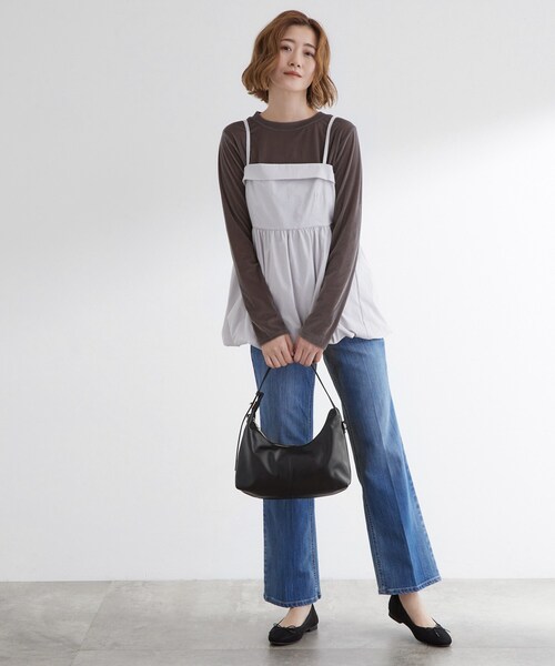 grove(グローブ)の「Tバー2WAYワンショルダーバッグ(ショルダーバッグ・レディース・ボルドー/アイボリー/ブラック・00)」の7枚目の写真