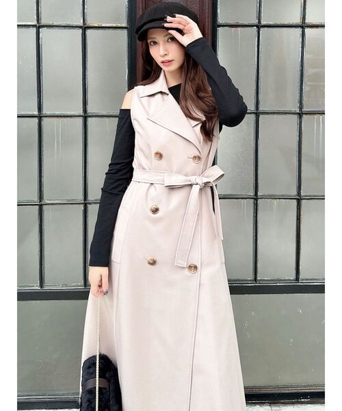 RESEXXY（リゼクシー）の「ワンショルネックTシャツ（Tシャツ/カットソー・レディース・ブラック/ホワイト/ピンク・FREE）」の7枚目の写真