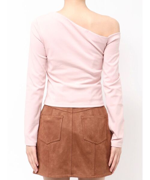 RESEXXY（リゼクシー）の「ワンショルネックTシャツ（Tシャツ/カットソー・レディース・ブラック/ホワイト/ピンク・FREE）」の18枚目の写真